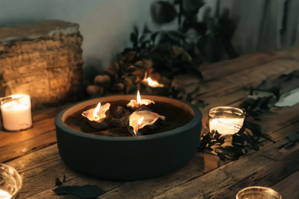 Artisan Sand Bowl Candle Vessel